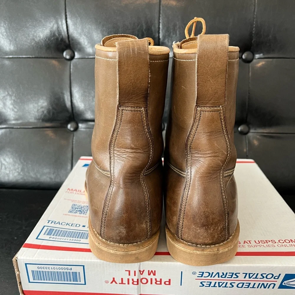 HY-TEST Leather Moc Toe Work Boots‎